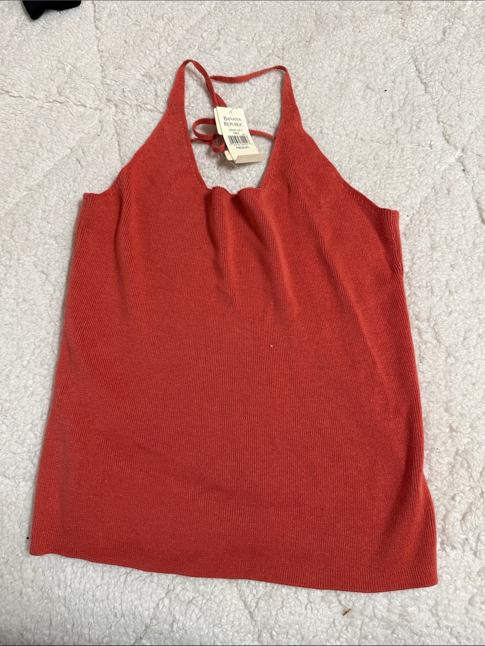 Banana Republic Burnt Orange Knit Halter Cami